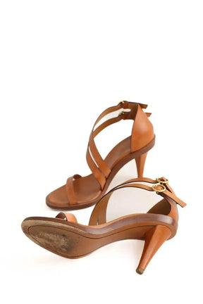 Talons Chloé Camel en Cuir