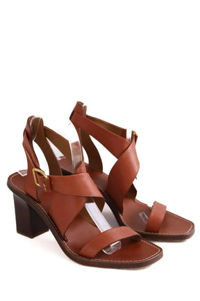 Talons Chloé Marron en Cuir