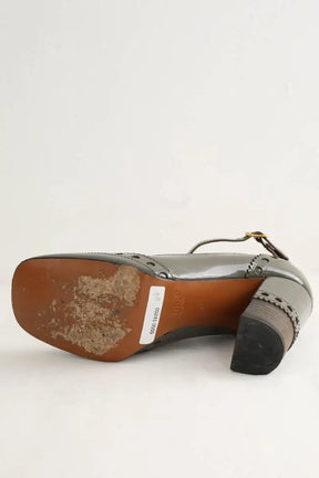 Talons Chloé Perry Gris en Cuir verni