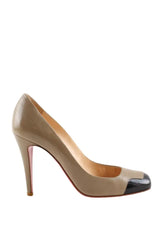 Talons Christian Louboutin Beige en Cuir, taille 37 - Seconde Main