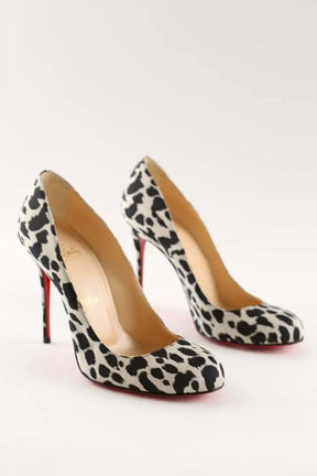 Talons Christian Louboutin Beige en Cuir