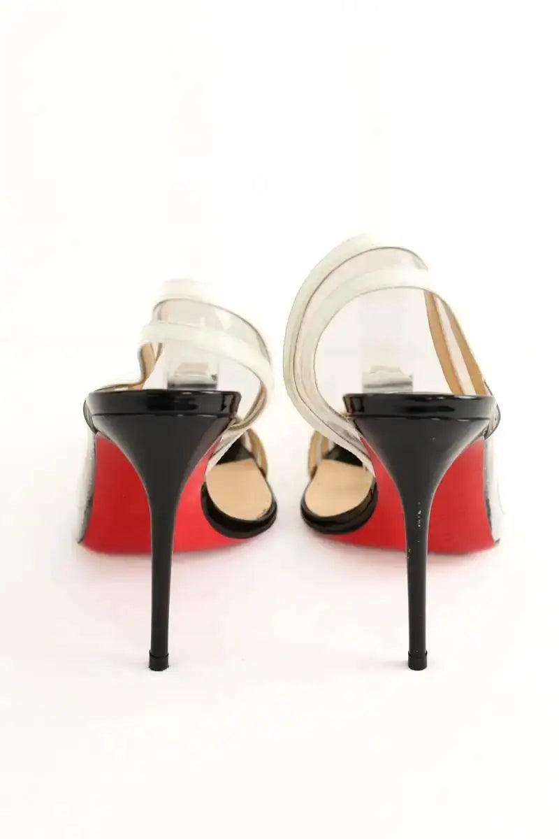 Talons Christian Louboutin Blanc en Cuir