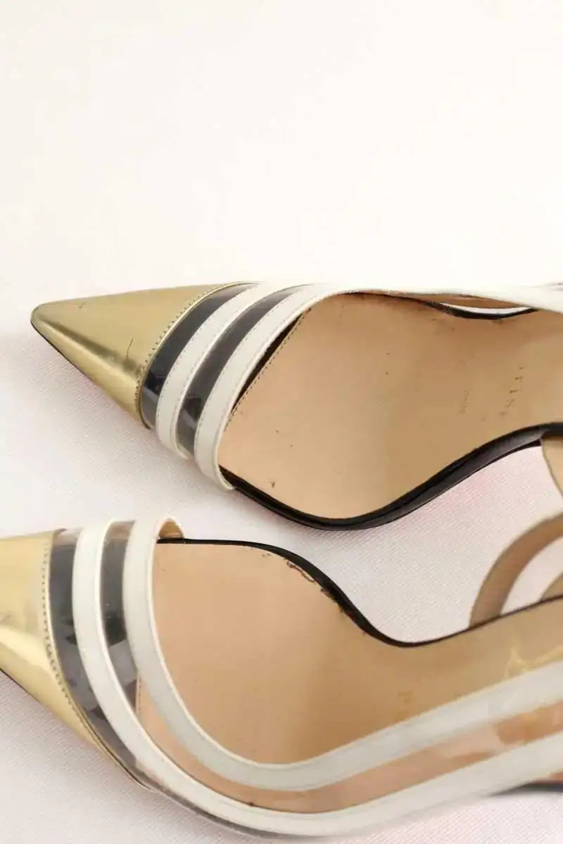 Talons Christian Louboutin Blanc en Cuir