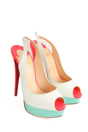 Talons Christian Louboutin Blanc en Cuir
