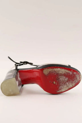 Talons Christian Louboutin Blanc en Plastique