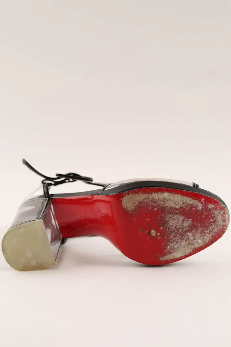 Talons Christian Louboutin Blanc en Plastique