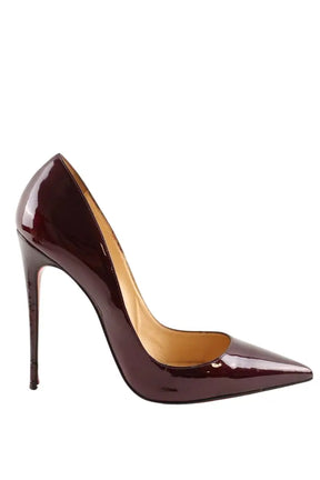Talons Christian Louboutin Bordeaux en Cuir, taille 40 - Seconde Main