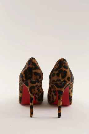 Talons Christian Louboutin Kate Marron en Fourrure