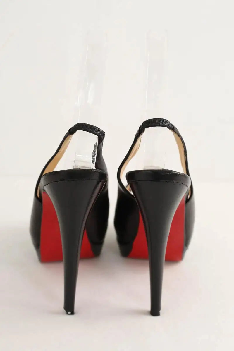 Talons Christian Louboutin Noir en Cuir