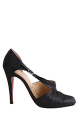 Talons Christian Louboutin Noir en Cuir, taille 39 - Seconde Main