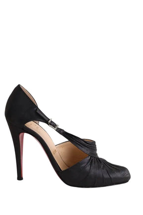 Talons Christian Louboutin Noir en Cuir, taille 39 - Seconde Main