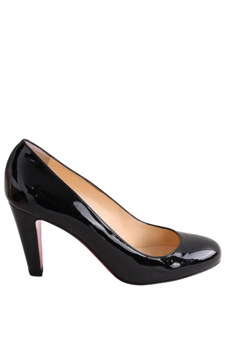 Talons Christian Louboutin Noir en Cuir verni, taille 36 - Seconde Main