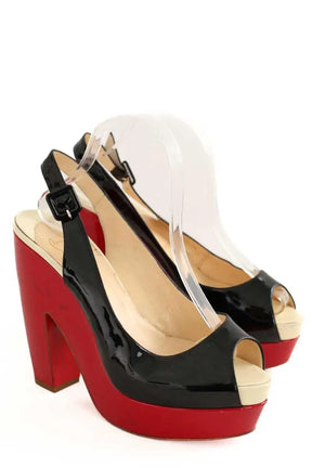 Talons Christian Louboutin Noir en Cuir verni