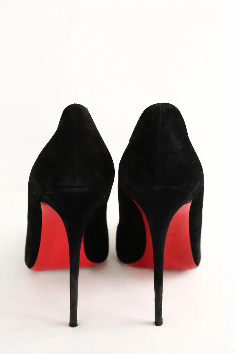 Talons Christian Louboutin Noir en Daim
