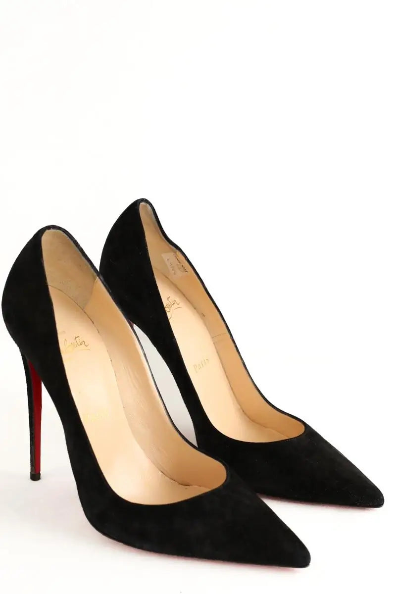 Talons Christian Louboutin Noir en Daim
