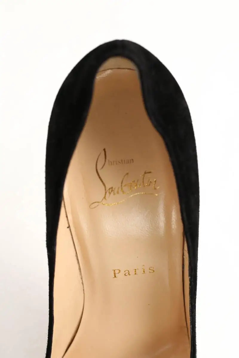 Talons Christian Louboutin Noir en Daim