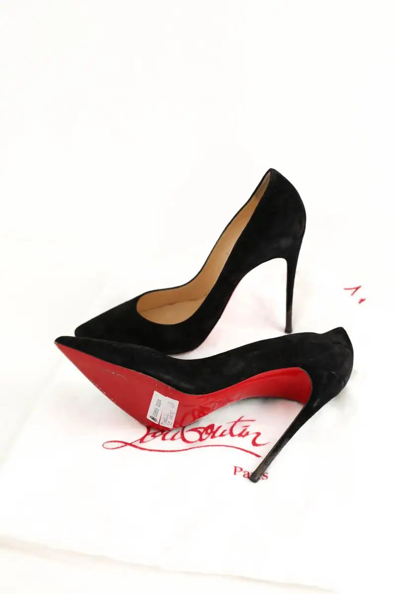 Talons Christian Louboutin Noir en Daim