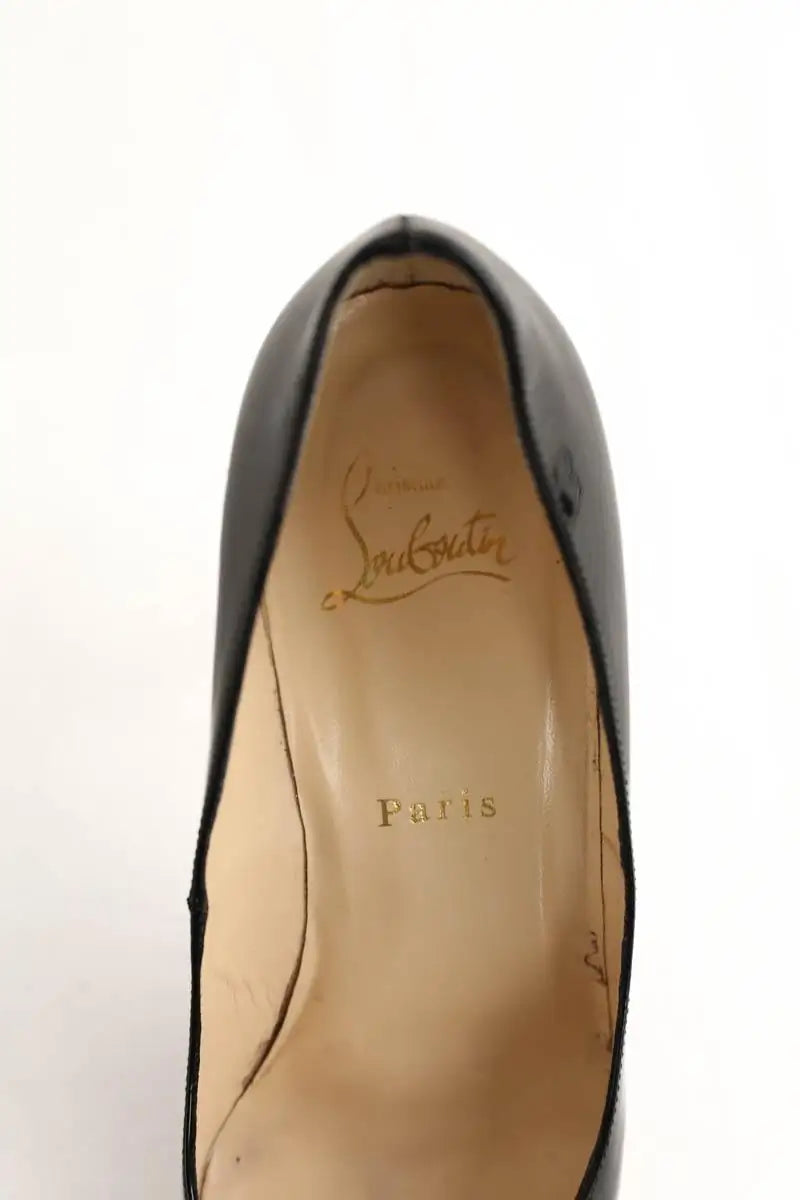 Talons Christian Louboutin Simple pump Noir en Cuir verni