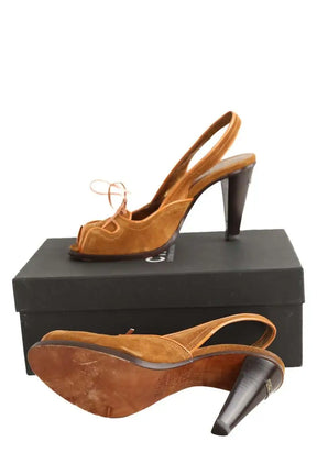 Talons Costume National Camel en Daim