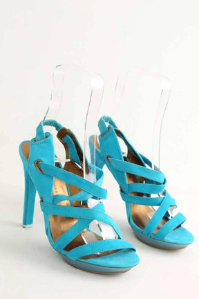 Talons Diane Von Furstenberg Bleu en Daim