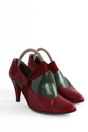 Talons Dior Bordeaux en Cuir