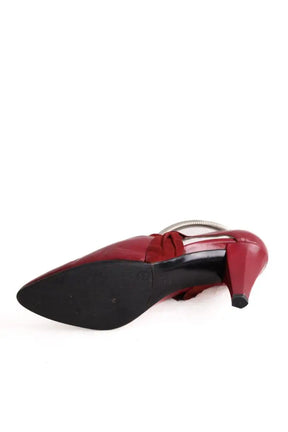 Talons Dior Bordeaux en Cuir