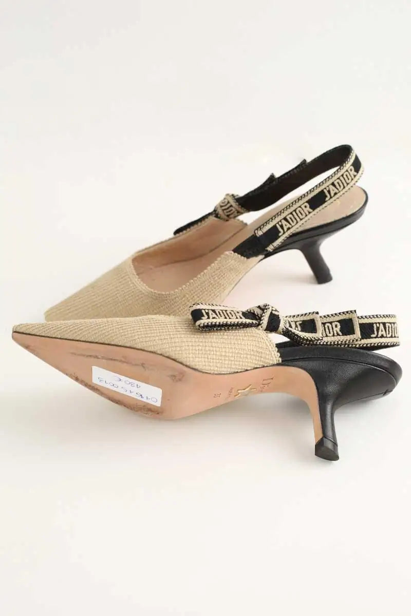 Talons Dior J'adior Beige en Cuir