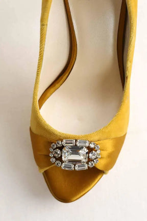 Talons Dior Jaune en Velours
