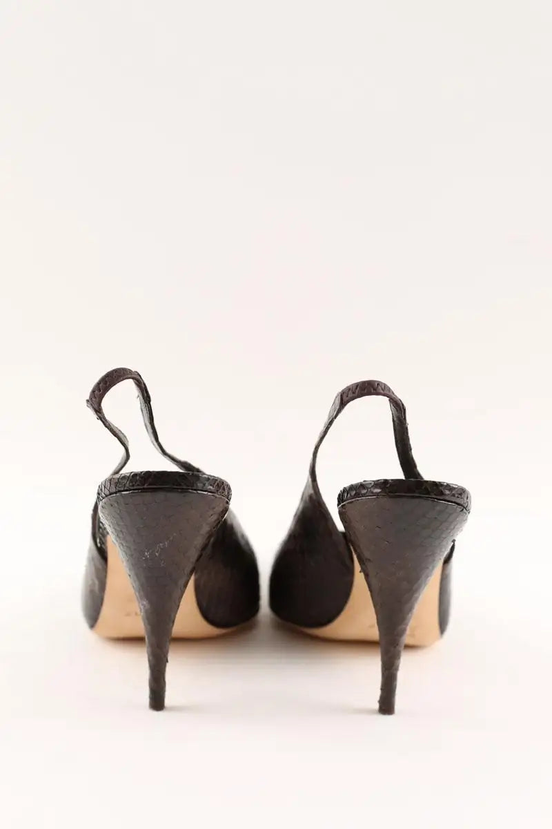 Talons Dior Marron en Cuirs exotiques