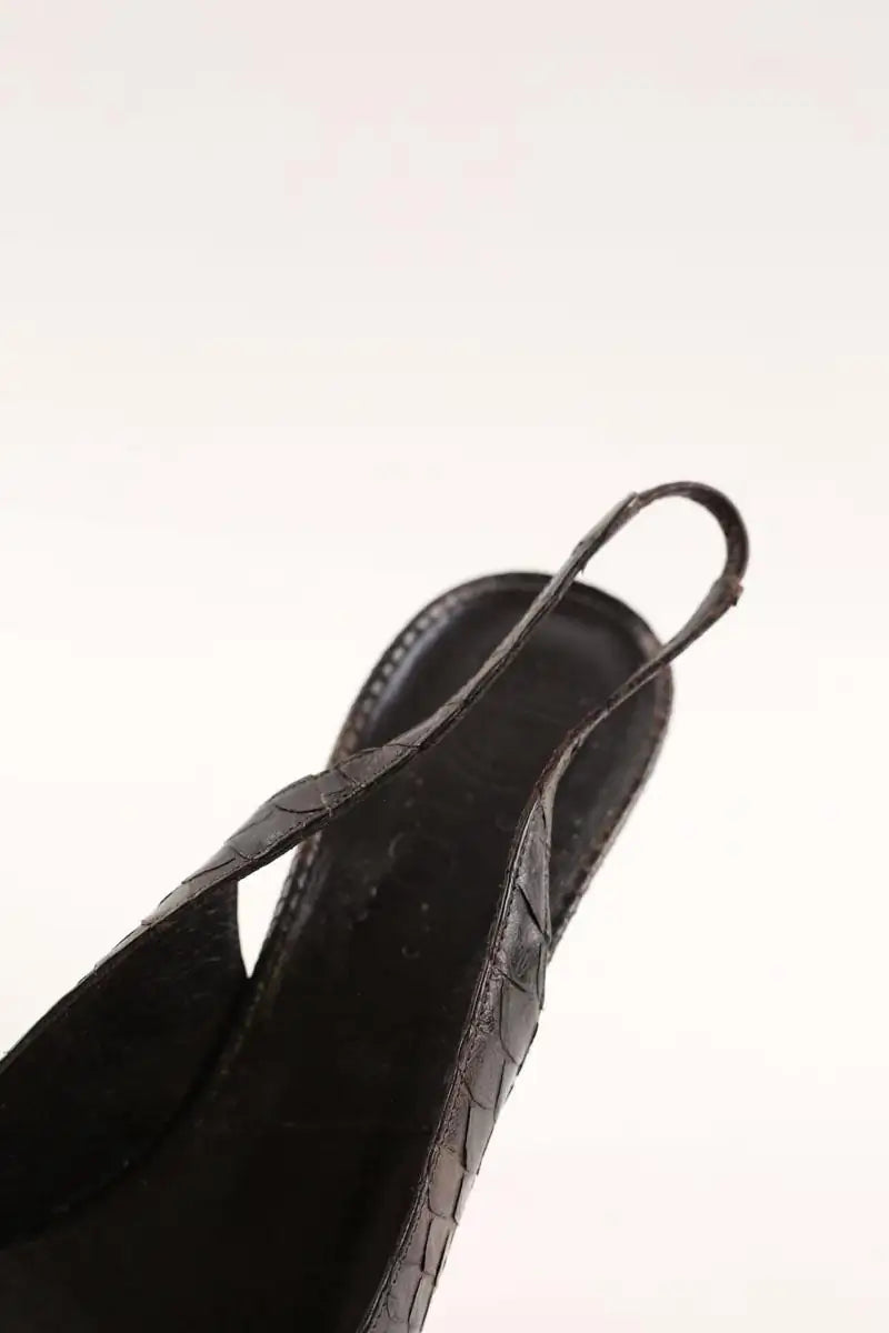 Talons Dior Marron en Cuirs exotiques