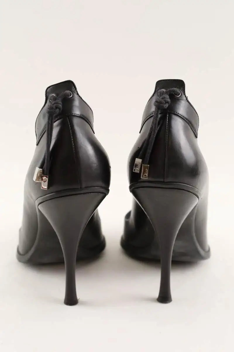 Talons Dior Noir en Cuir