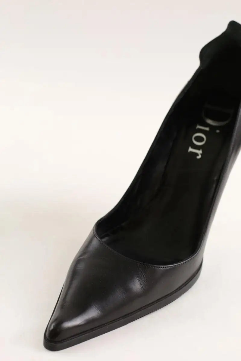 Talons Dior Noir en Cuir