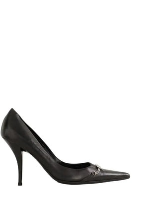 Talons Dior Noir en Cuir, taille 41 - Seconde Main