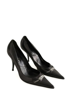Talons Dior Noir en Cuir
