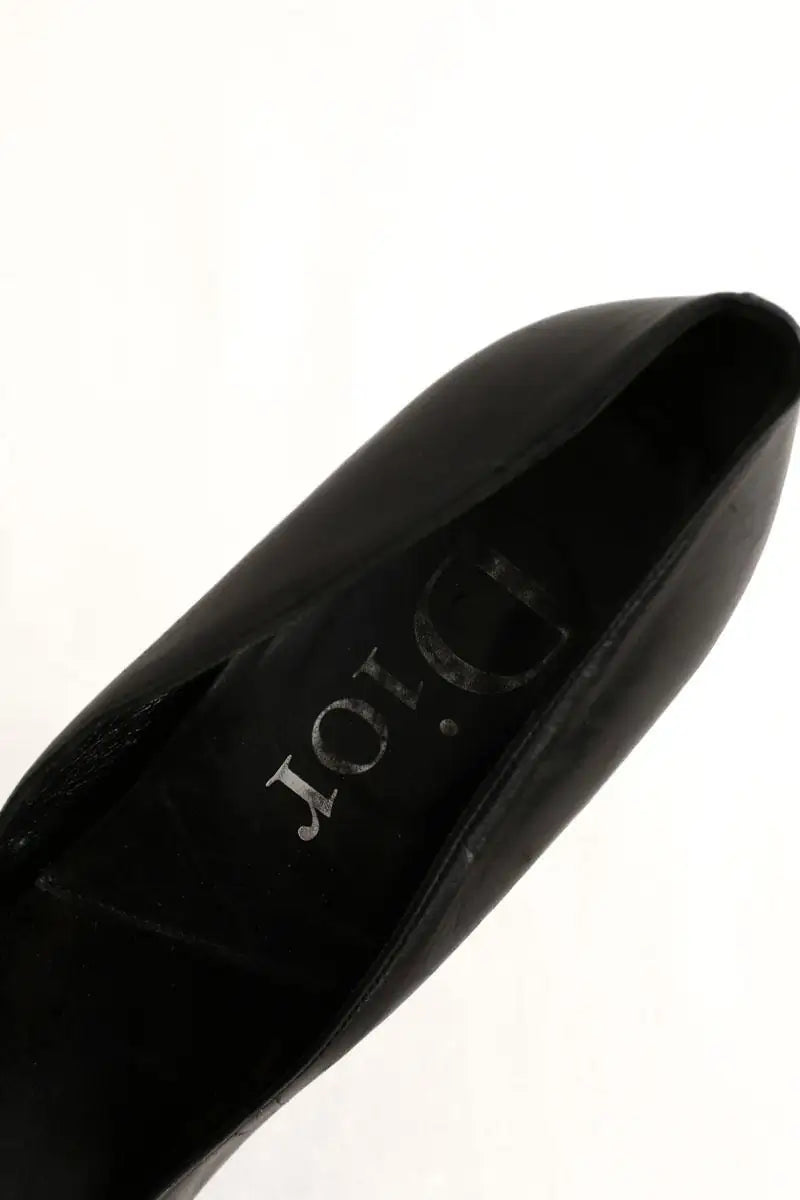 Talons Dior Noir en Cuir