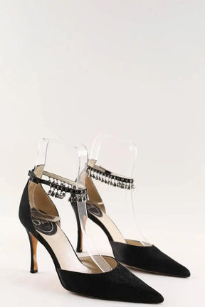 Talons Dior Noir en Tissu