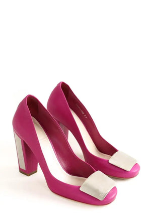 Talons Dior Rose en Cuir