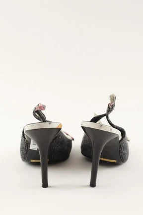 Talons Dolce & Gabbana Anthracite en Cuir