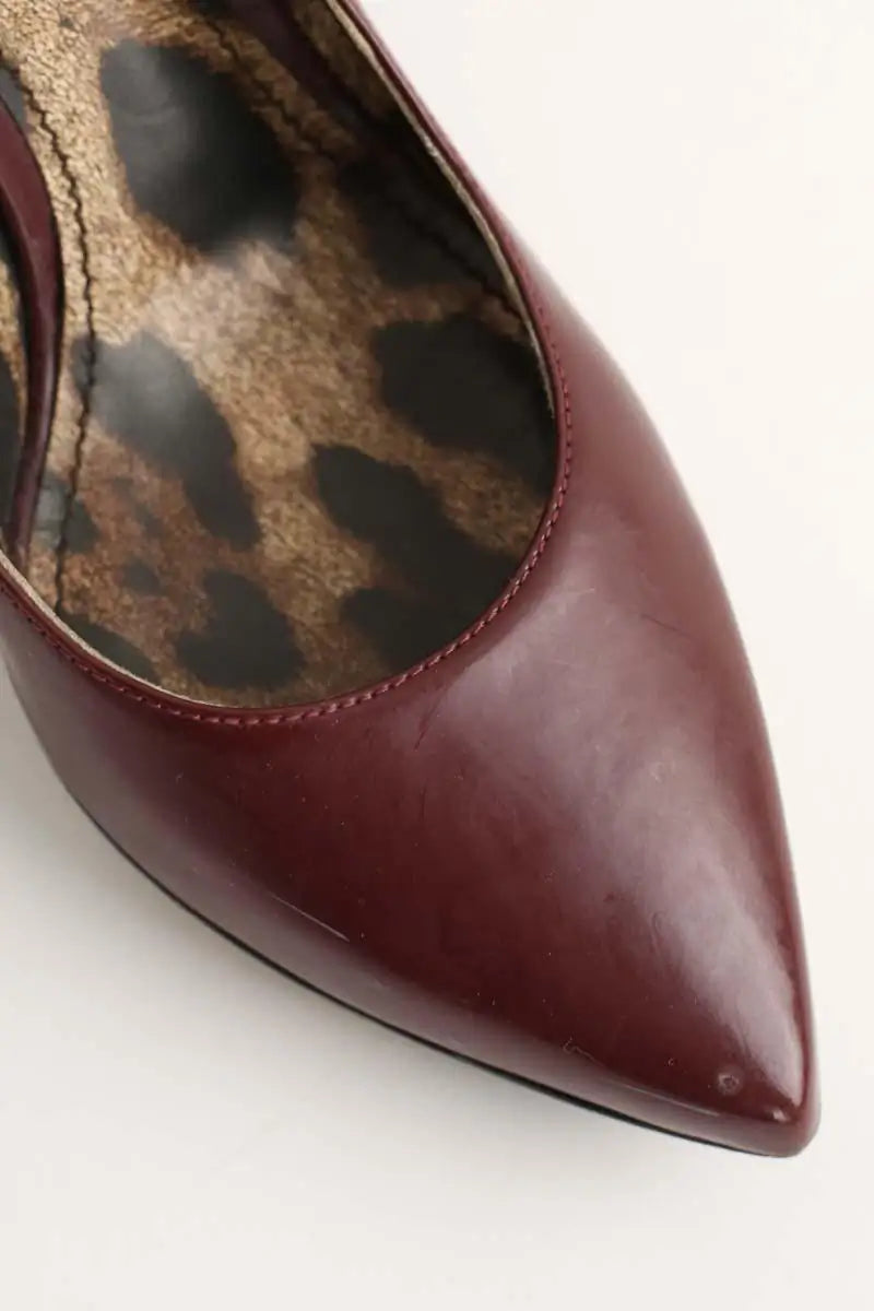 Talons Dolce & Gabbana Bordeaux en Cuir