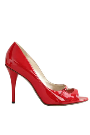 Talons Dolce & Gabbana Rouge en Cuir verni, taille 37 - Seconde Main