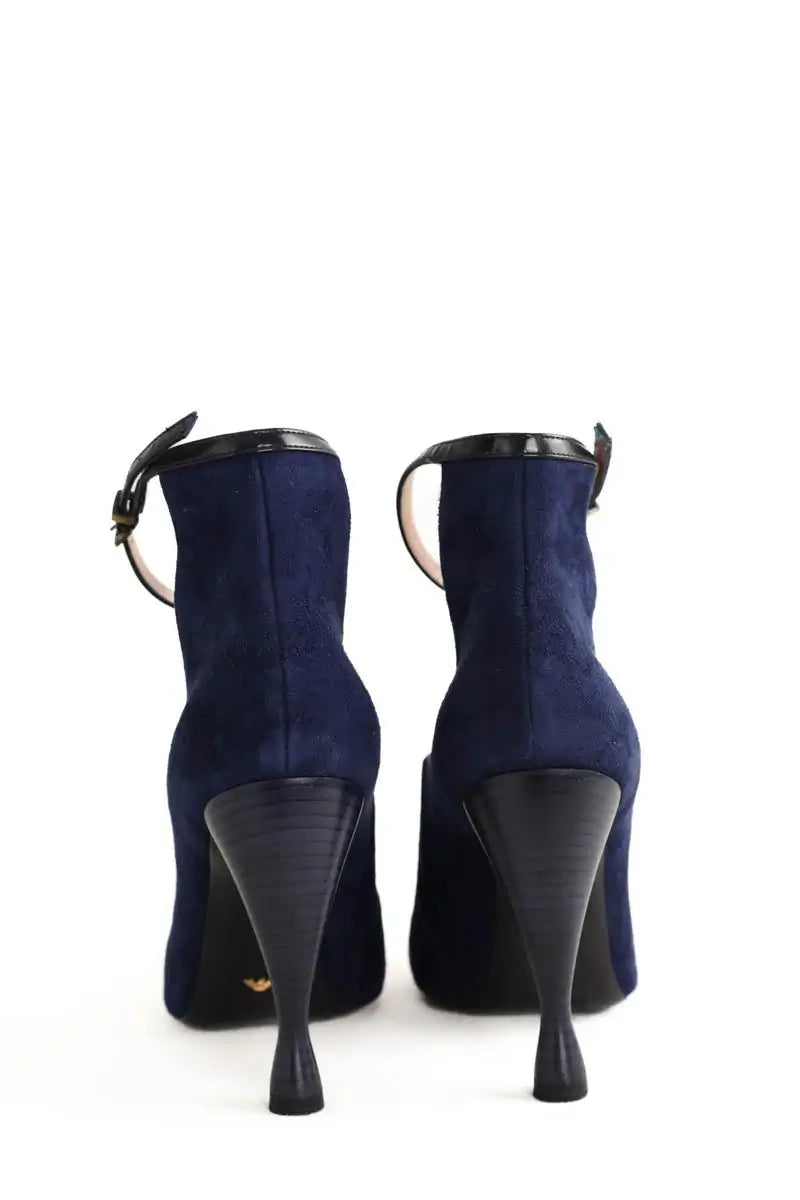 Talons Emporio Armani Marine en Daim