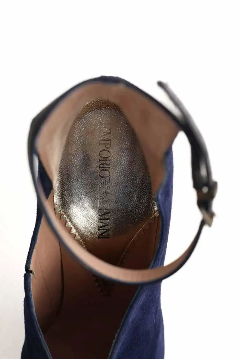 Talons Emporio Armani Marine en Daim