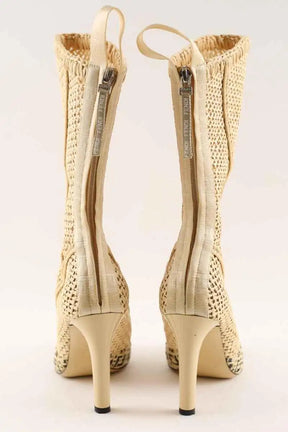 Talons Fendi Beige en Cuir