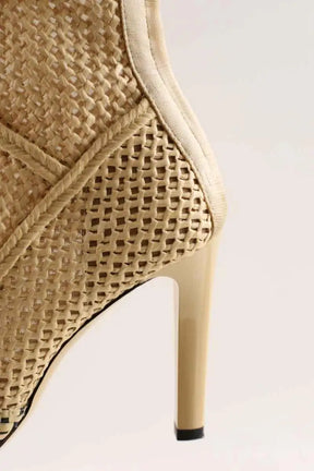 Talons Fendi Beige en Cuir