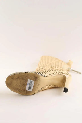 Talons Fendi Beige en Cuir