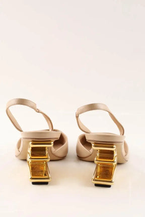Talons Fendi Fendi First Beige en Cuir