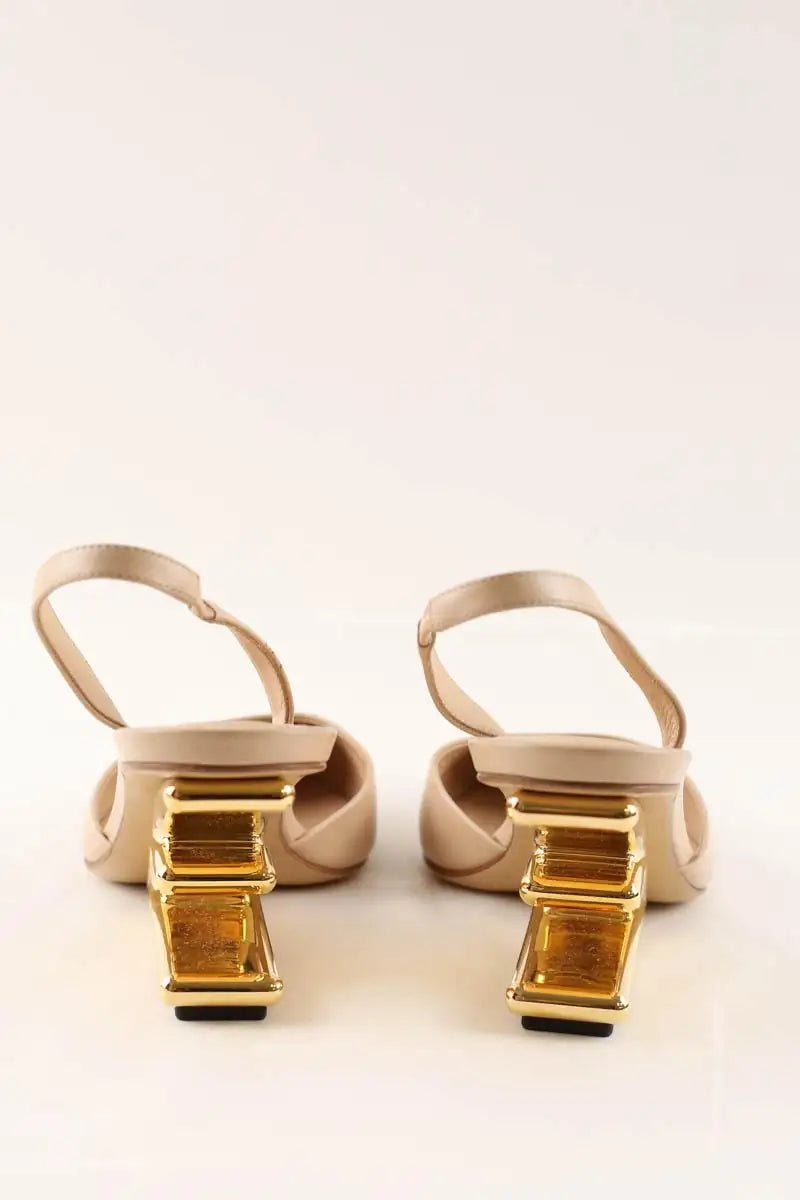 Talons Fendi Fendi First Beige en Cuir