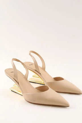 Talons Fendi Fendi First Beige en Cuir