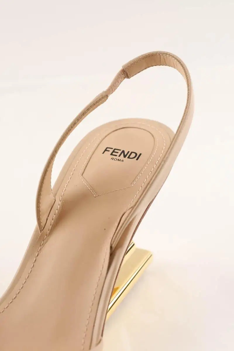 Talons Fendi Fendi First Beige en Cuir