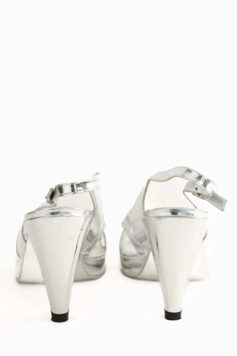 Talons Free Lance Argent en Cuir